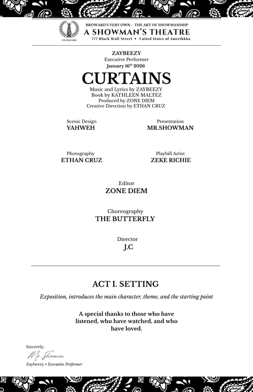 Curtains Poster - Playbill Print
